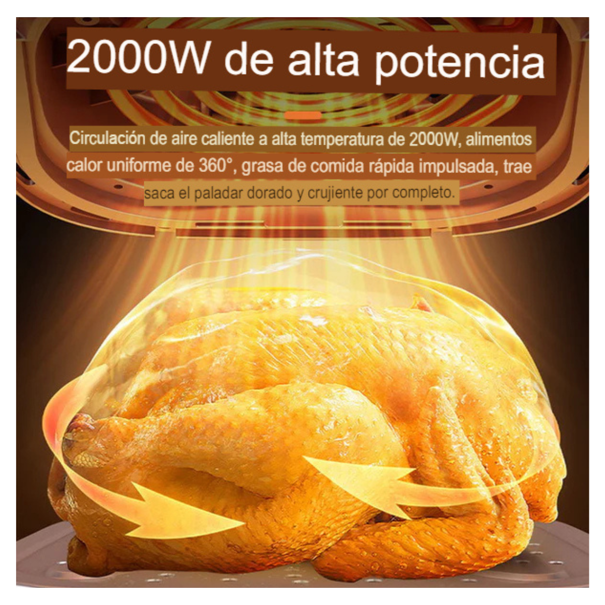 Freidora de Aire Sokany 8 Litros Premium