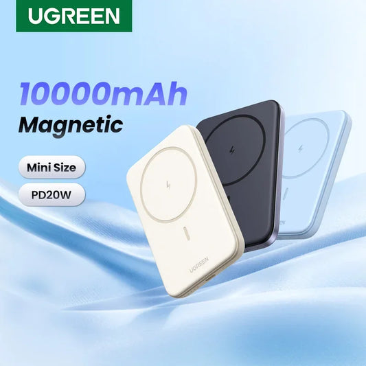 Batería Portátil UGREEN 10.000 mAh con MagSafe – Con Soporte
