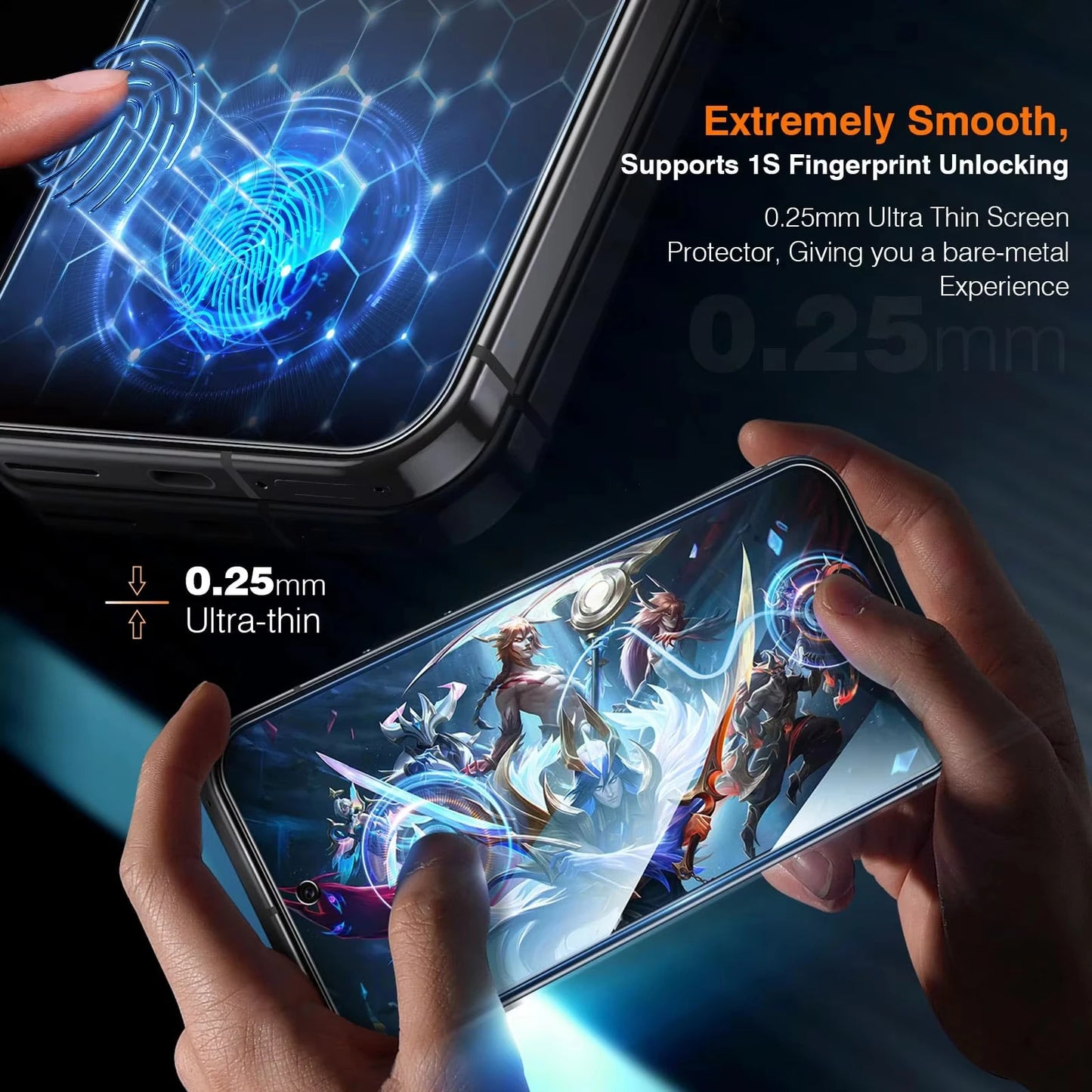 2 Protectores de Pantalla para Samsung Galaxy A - Vidrio Templado