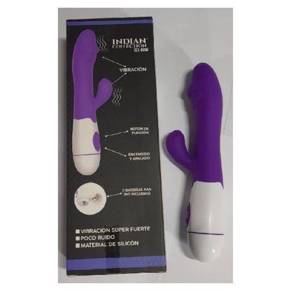 Dildo Recargable con Estimulador de Clítoris
