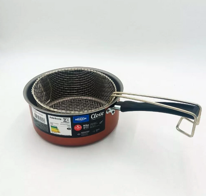 Olla Freidora BRINOX® Clove 20 cm – Antiadherente Pro-Flon con Cestillo