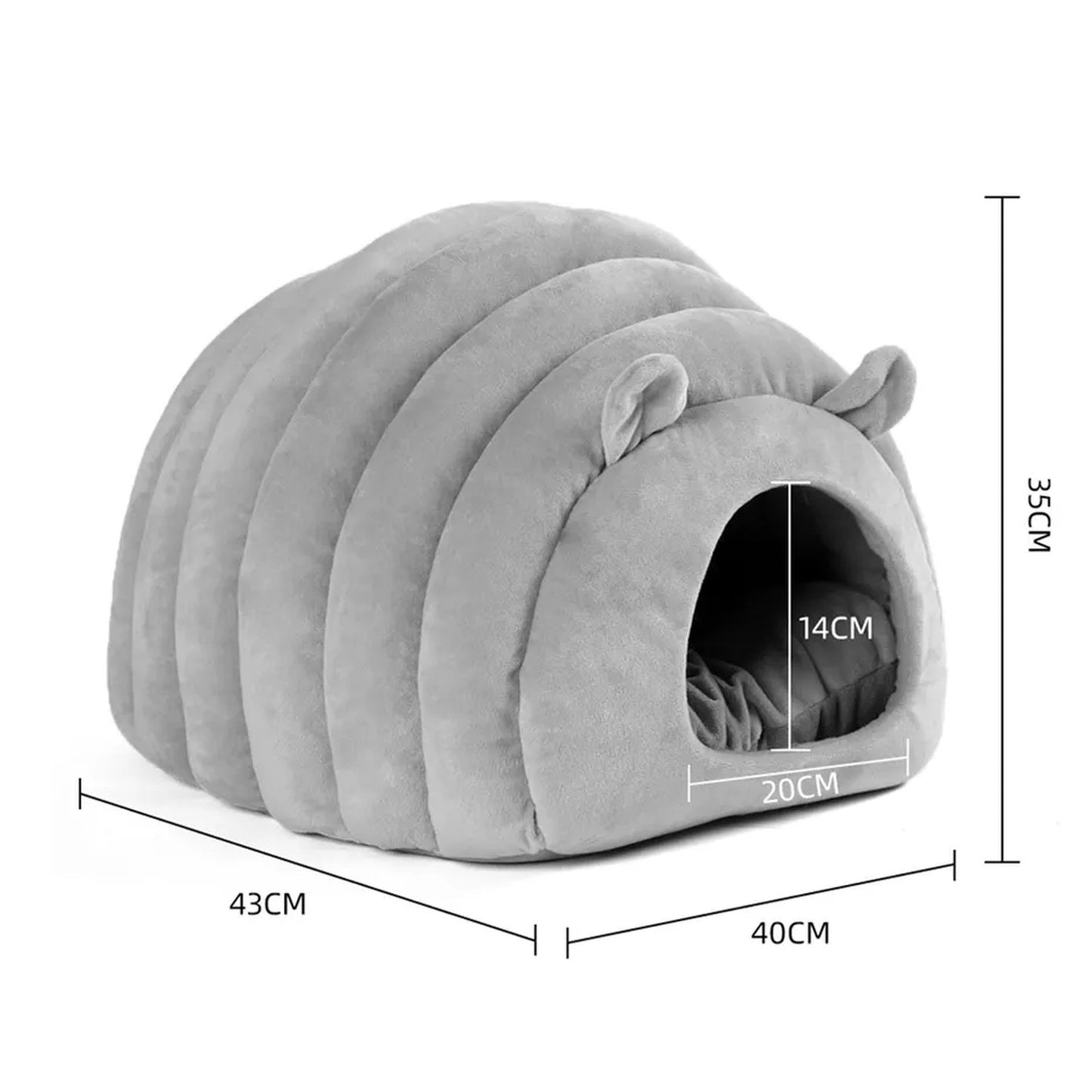 Cama Cueva Esponjosa para Mascotas