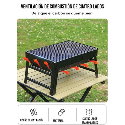 Parrilla De Carbón Portátil Plegable