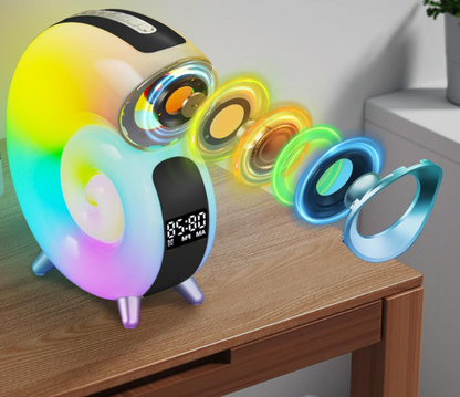 Reloj Caracola Parlante con Luces RGB LED