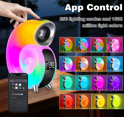 Reloj Caracola Parlante con Luces RGB LED