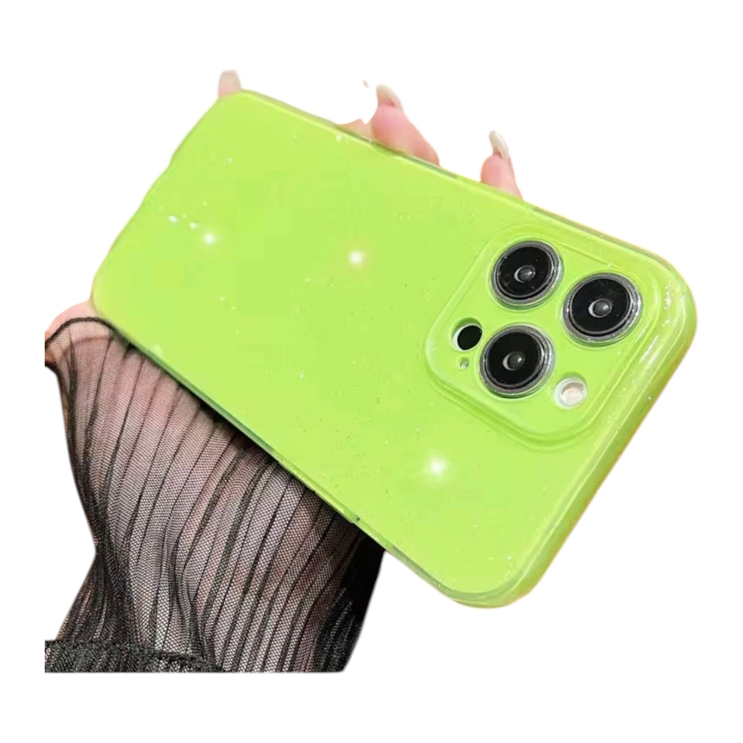 Carcasas Fluorescentes para iPhone 15 y 16 (Plus, Pro, Pro Max)