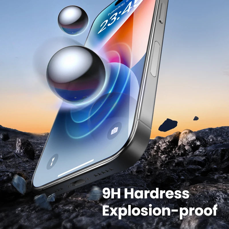 2 Protectores de Pantalla para iPhone - UGREEN Vidrio Templado Premium