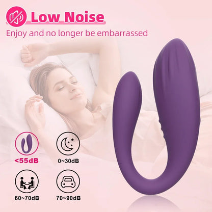 Vibrador en U: Clítoris + Punto G con App