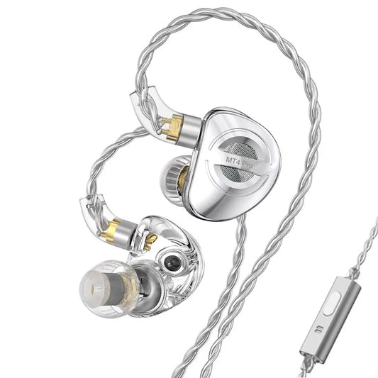 Audífonos TRN MT4 Pro HXBB 2DD (Conector Tradicional 3.5 mm)