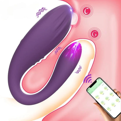 Vibrador en U: Clítoris + Punto G con App