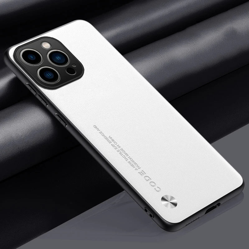 Carcasas iPhone 15 y 16 (Plus, Pro, Pro Max) Cuero Sintético