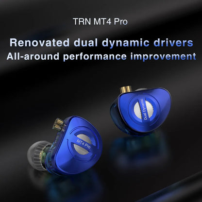 Audífonos TRN MT4 Pro HXBB 2DD (Conector USB-C)