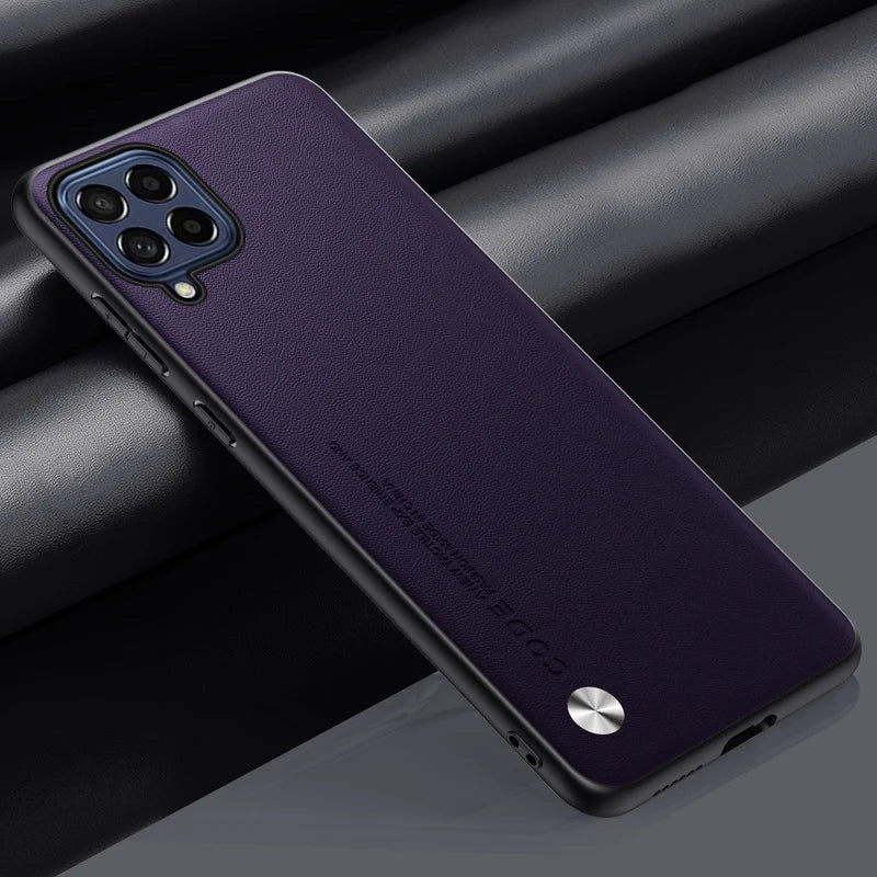 Carcasas Samsung Galaxy A12 Cuero Sintético
