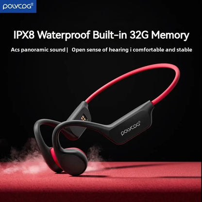 Auriculares de Conducción Ósea POLVCDG X7 – Impermeables para Natación