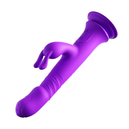 Conejo Deluxe: Vibrador Telescópico Dual